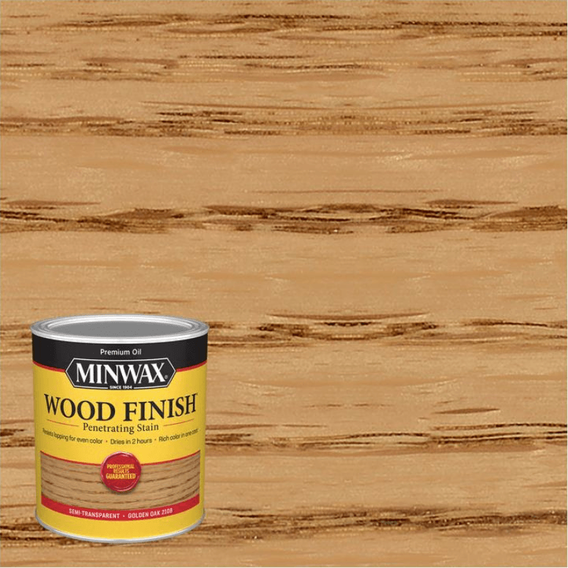 Minwax®, Minwax Oil-Based Wood Stain Semi-Transparent Golden Oak 1 qt.