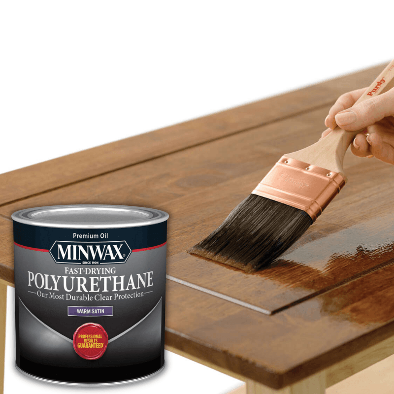 Minwax®, Minwax Polyurethane Fast-Drying Clear Satin Clear 0.5 pt.