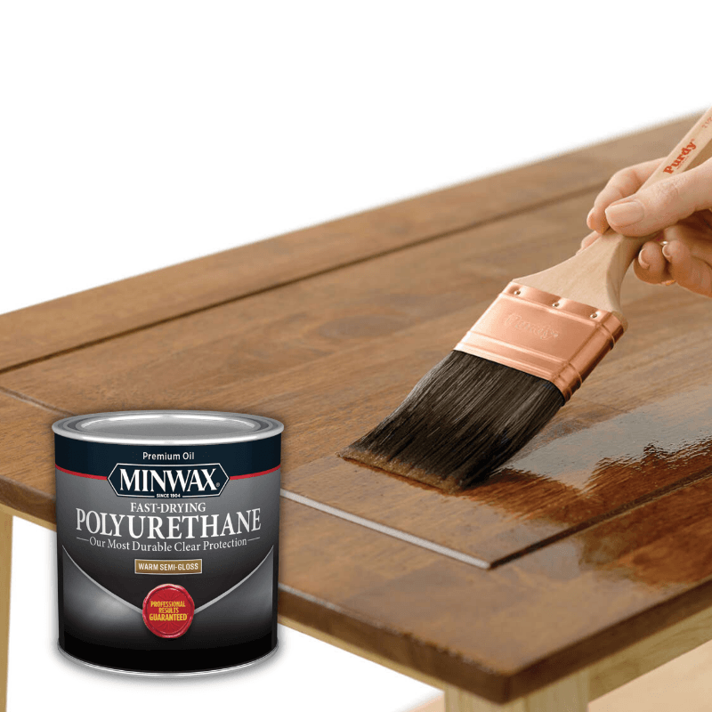 Minwax®, Minwax Polyurethane Oil Fast Drying Clear Semi-Gloss  0.5 pt.