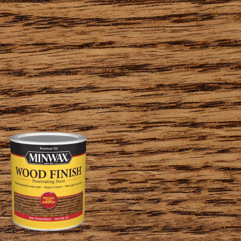 Minwax®, Minwax Wood Finish Semi-Transparent Red Oak Oil-Based Wood Stain 1 qt.