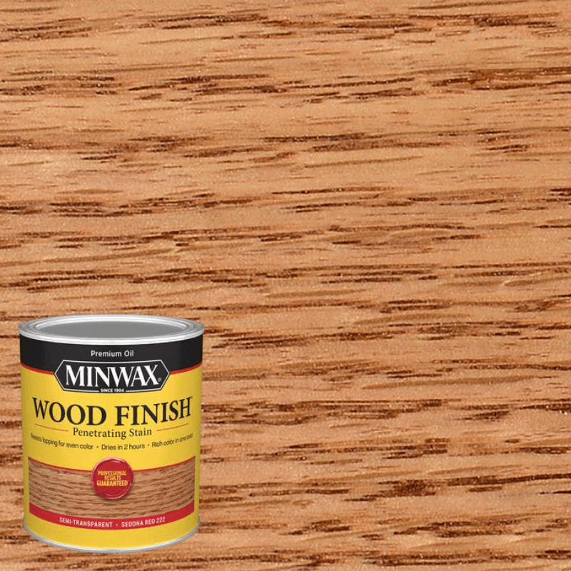 Minwax®, Minwax Wood Oil Stain Semi-Transparent Sedona Red 1 qt.