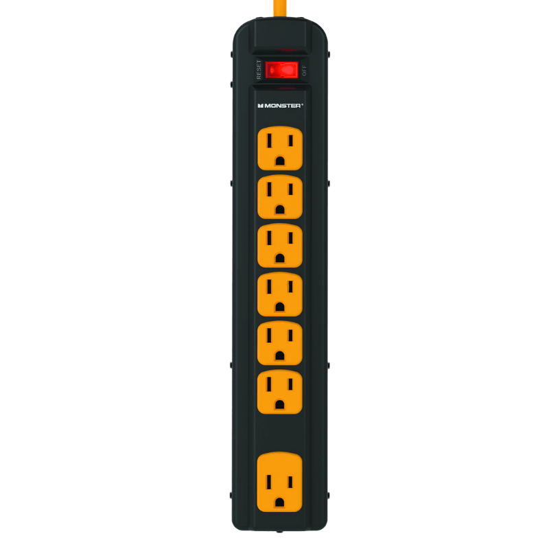 Monster, Monster Power Strip 7 Outlet & Surge Protector 4 ft.