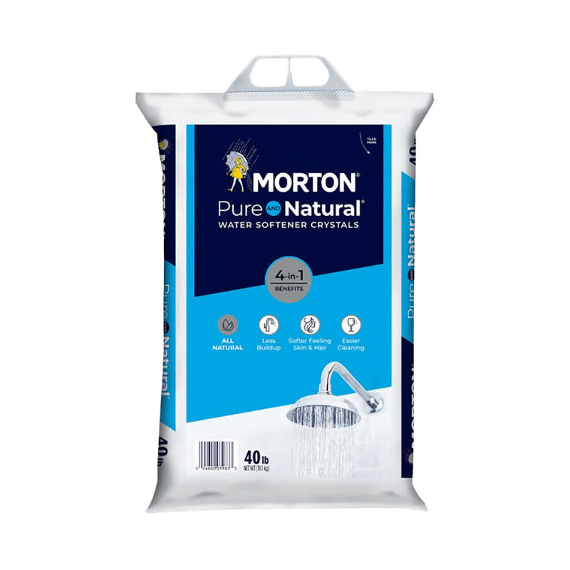 Morton®, Morton Salt Pure And Natural Water Softener Salt Crystal 40 lb.