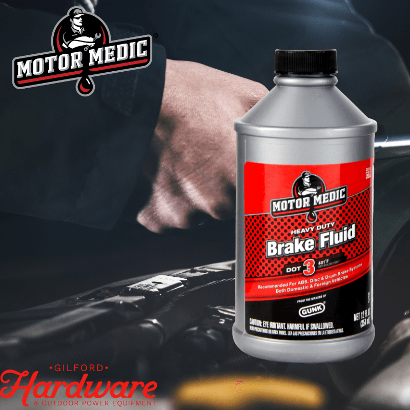 Motor Medic, Motor Medic Heavy-Duty Brake Fluid 12 oz.