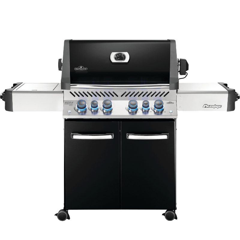 Napoleon, Napoleon PRESTIGE 500 6-Burner Liquid Propane Grill Infrared Side & Rear Burner Black / Stainless 99,000 BTU P500RSIBPSS-3