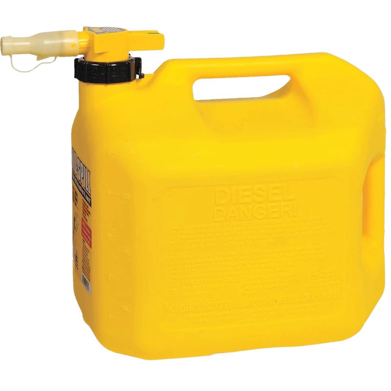 No-Spill, No-Spill Plastic Diesel Can 5 gal.