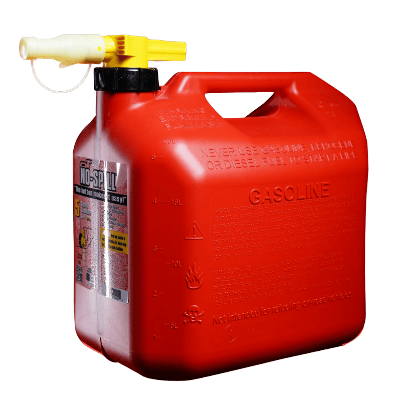 No-Spill, No-Spill Plastic Gas Can 5 gal.