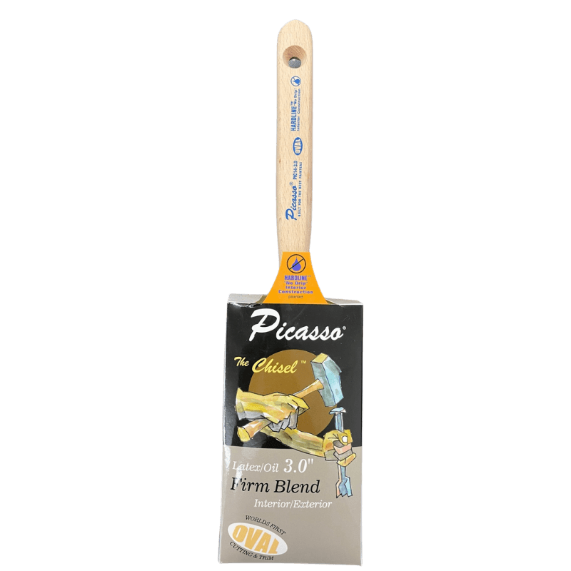 Picasso, Picasso Chisel Stiff Straight Contractor Paint Brush 3 in.