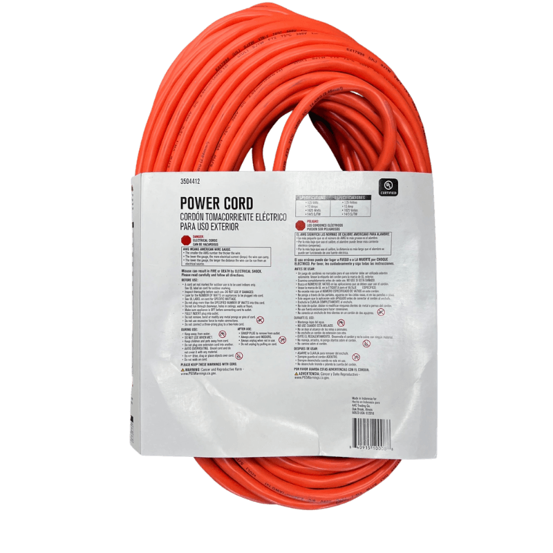 ProJex, Projex Indoor & Outdoor Orange Extension Cord 100 ft.