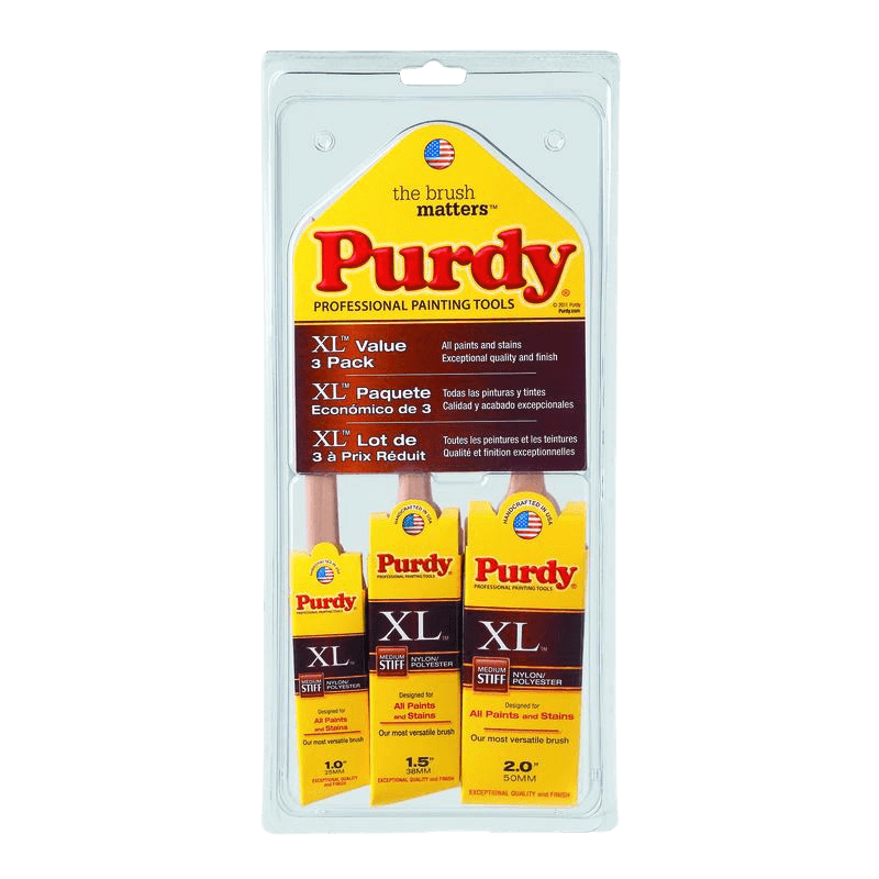 Purdy®, Purdy XL 1, 1-1/2 and 2-in. Paint Brush Set