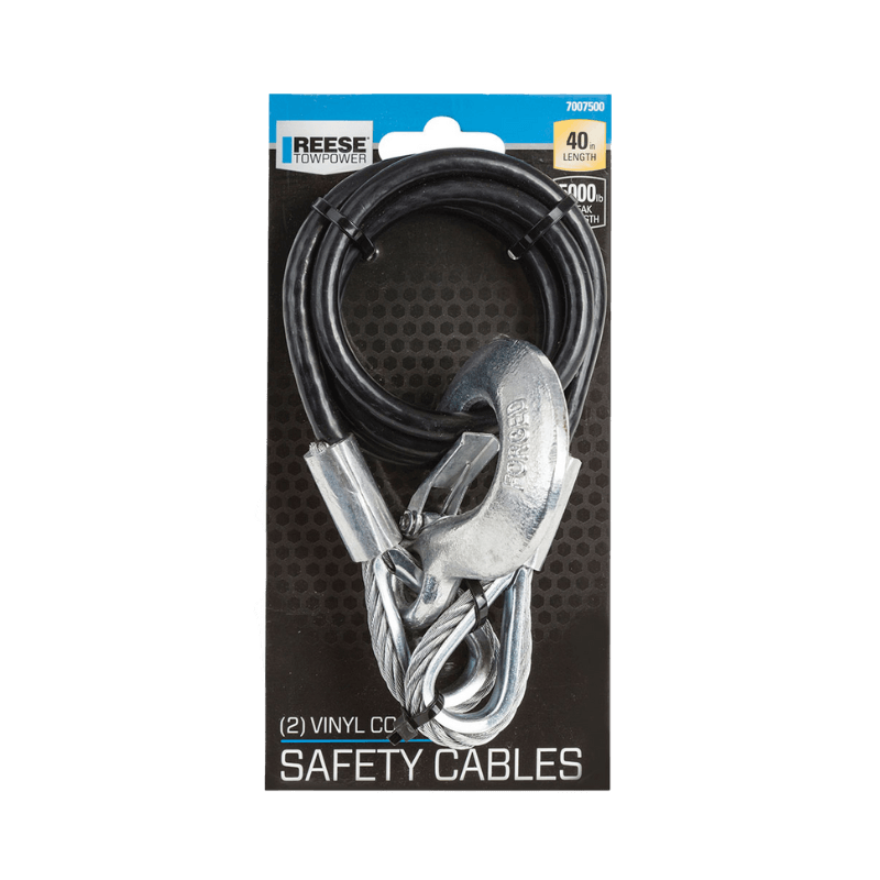 Reese, Reese Towing Safety Cable, 5,000 lbs. Capacity 40"