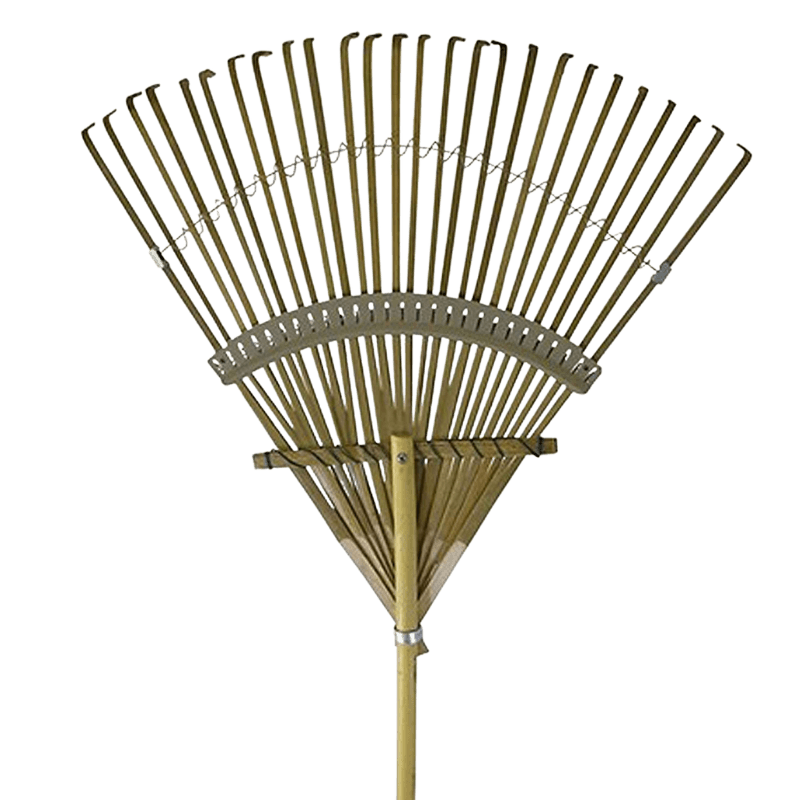 Rugg, Rugg Bamboo Rake Wood Handle 26 Tine 61" B24