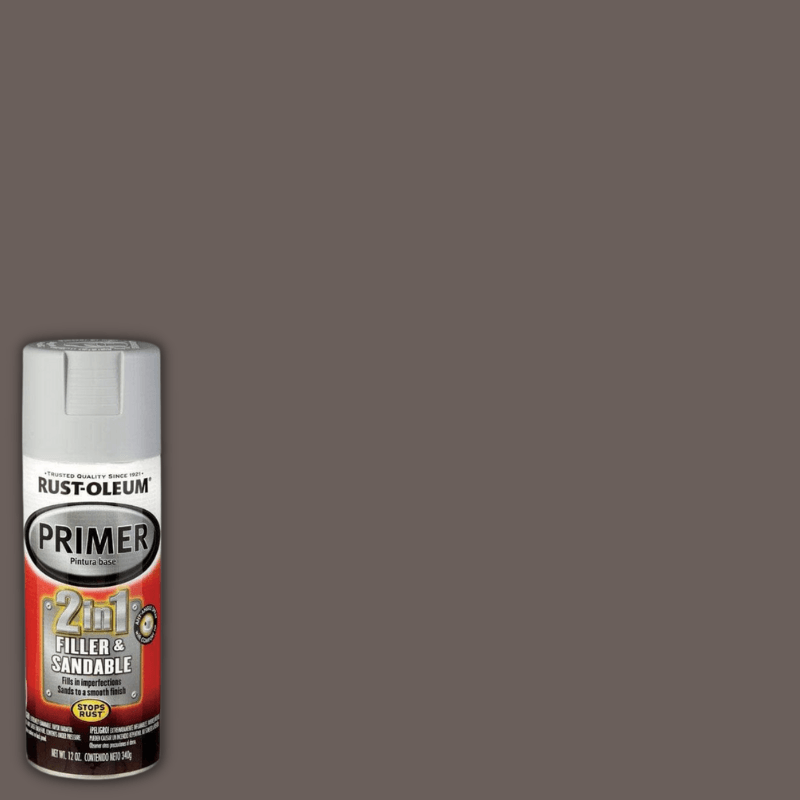 Rust-Oleum, Rust-Oleum 2-in-1 Automotive Primer Spray Paint Flat Gray 12 oz.