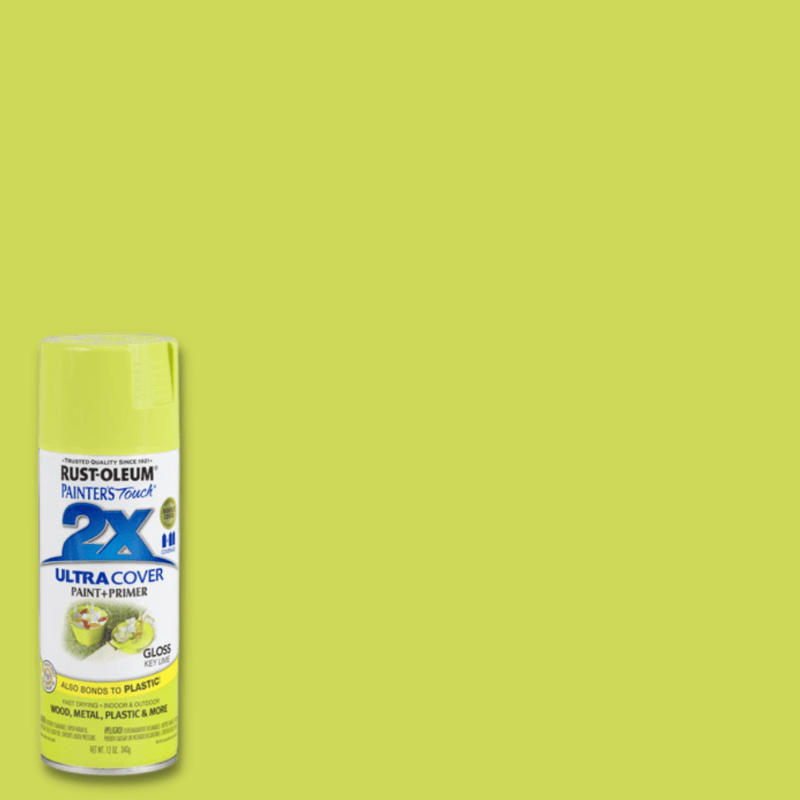 Rust-Oleum, Rust-Oleum 2X Ultra Cover Gloss Key Lime Spray Paint 12 oz.