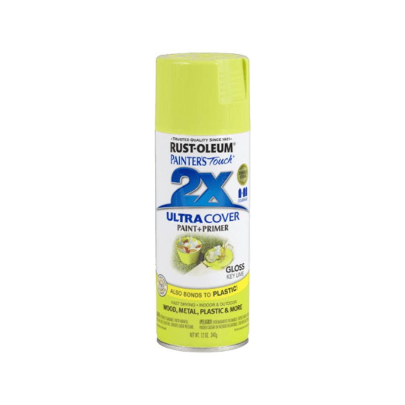 Rust-Oleum, Rust-Oleum 2X Ultra Cover Gloss Key Lime Spray Paint 12 oz.