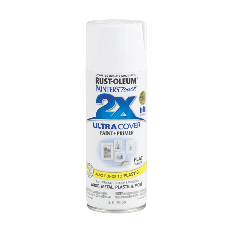 Rust-Oleum, Rust-Oleum 2X Ultra Cover Satin Blossom White Paint+Primer Spray Paint 12 oz.