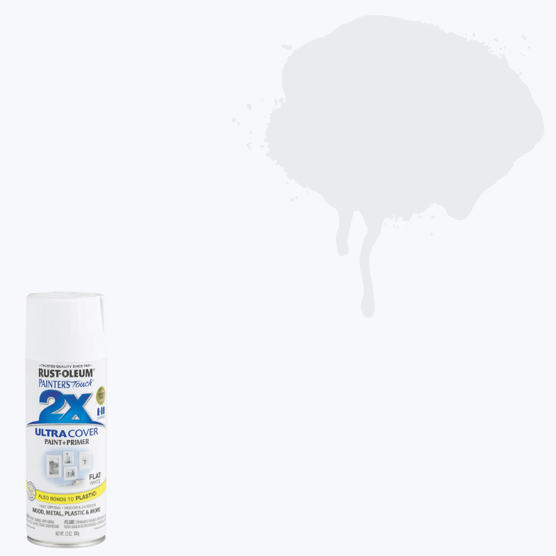 Rust-Oleum, Rust-Oleum 2X Ultra Cover Satin Blossom White Paint+Primer Spray Paint 12 oz.