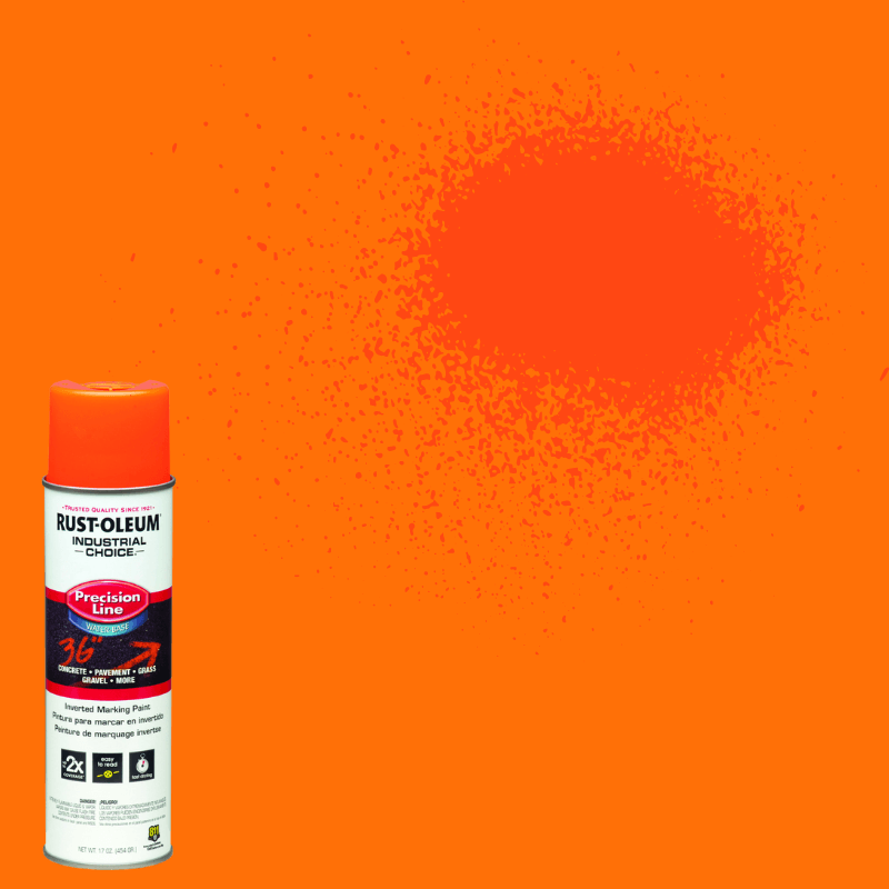 Rust-Oleum, Rust-Oleum Fluorescent Orange Inverted Marking Paint 17 oz.