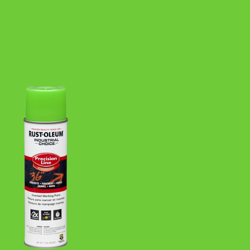 Rust-Oleum, Rust-Oleum Industrial Choice Fluorescent Green Inverted Marking Paint 17 oz.