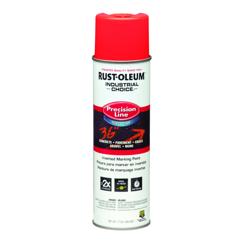 Rust-Oleum, Rust-Oleum Industrial Inverted Marking Paint Fluorescent Red-Orange 17 oz.