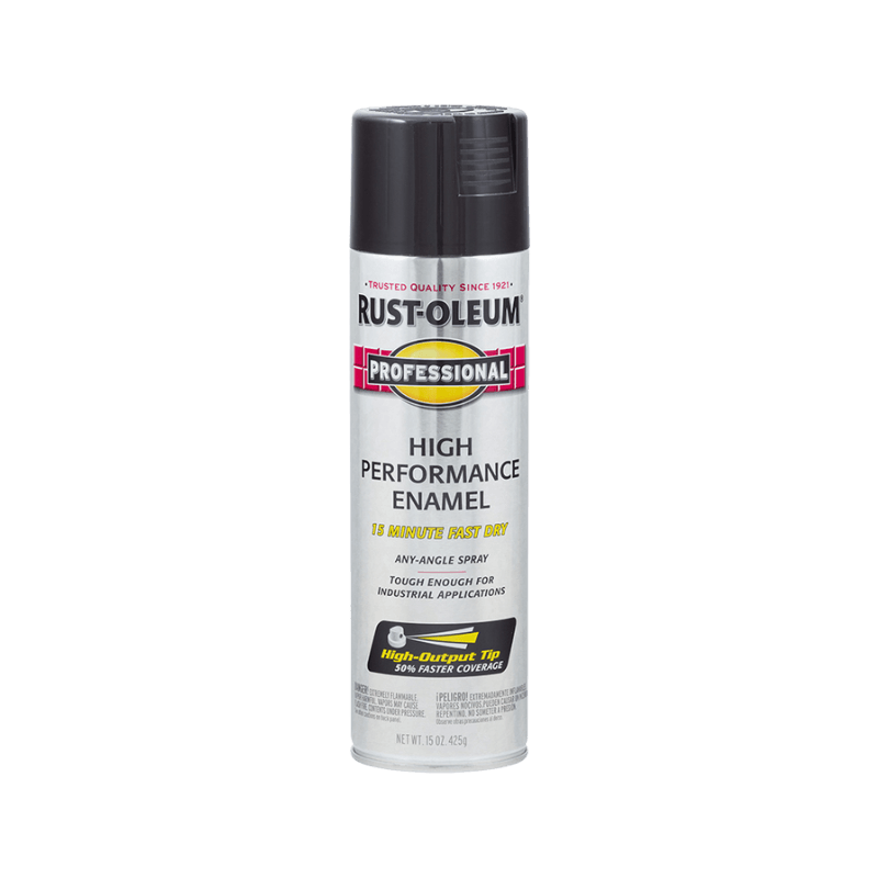 Rust-Oleum, Rust-Oleum Professional Gloss Black Spray Paint 15 oz.