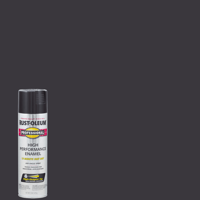 Rust-Oleum, Rust-Oleum Professional Gloss Black Spray Paint 15 oz.