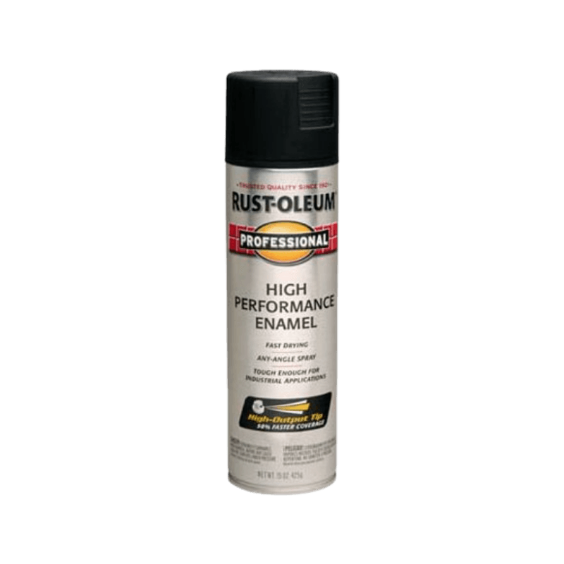 Rust-Oleum, Rust-Oleum Professional Semi-Gloss Black High Performance Enamel Spray 15 oz.