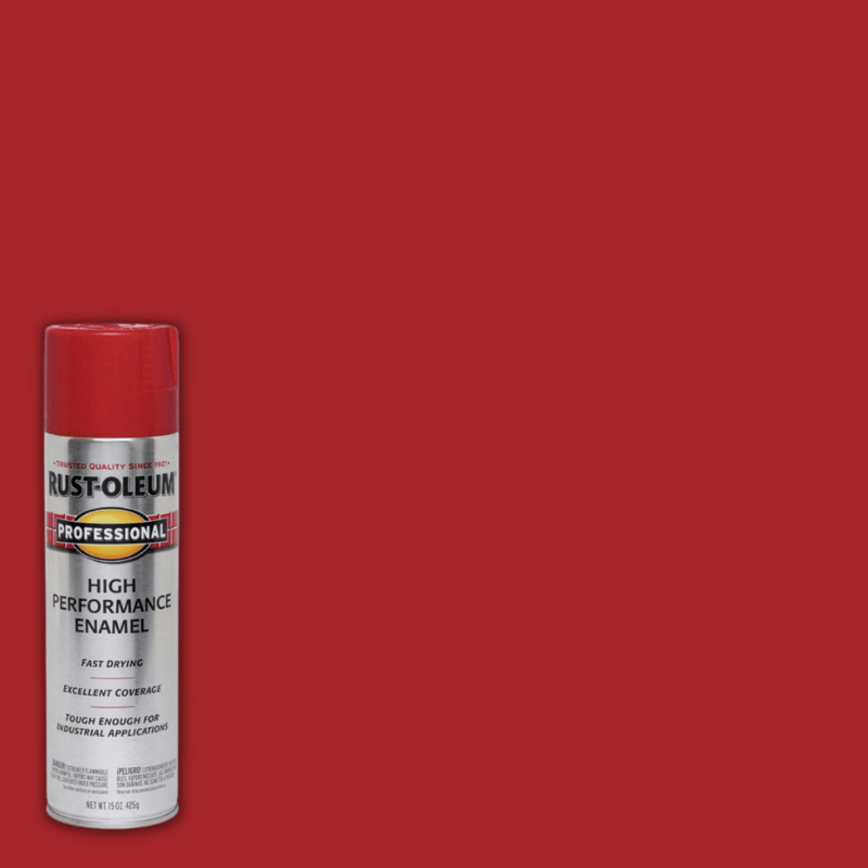 Rust-Oleum, Rust-Oleum Professional Spray Paint Safety Red Gloss 15 oz.