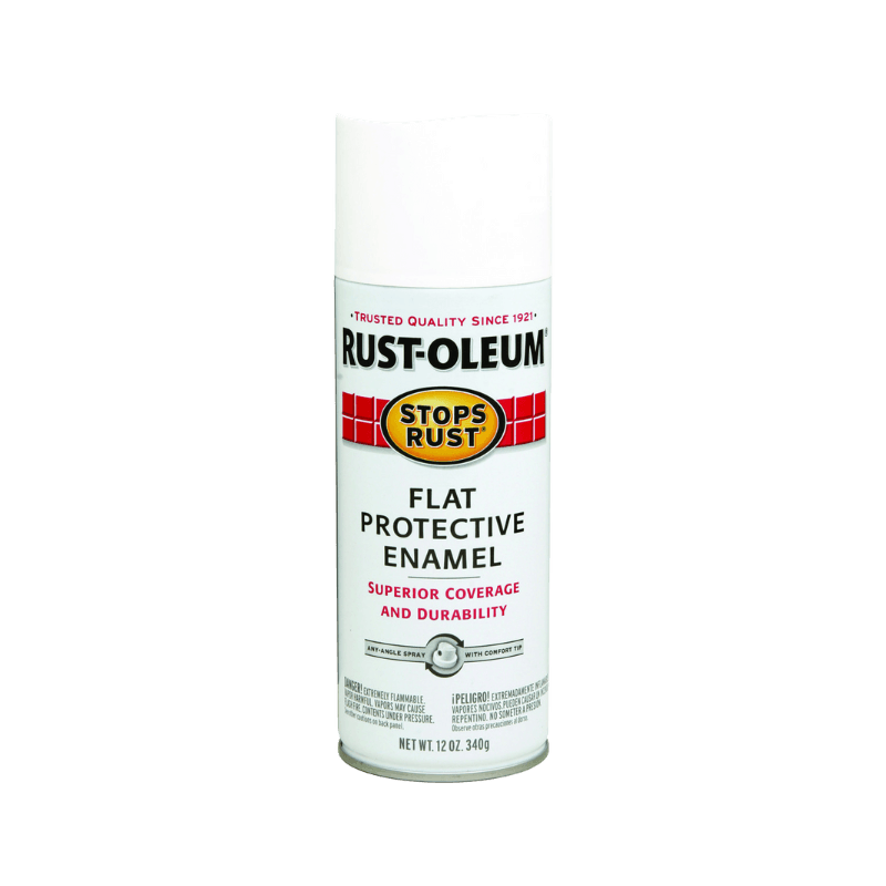 Rust-Oleum, Rust-Oleum Stops Rust Flat White Spray Paint 12 oz.