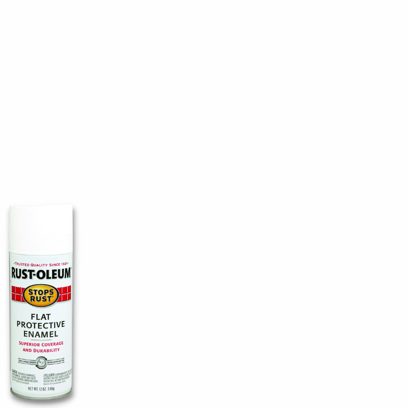 Rust-Oleum, Rust-Oleum Stops Rust Flat White Spray Paint 12 oz.