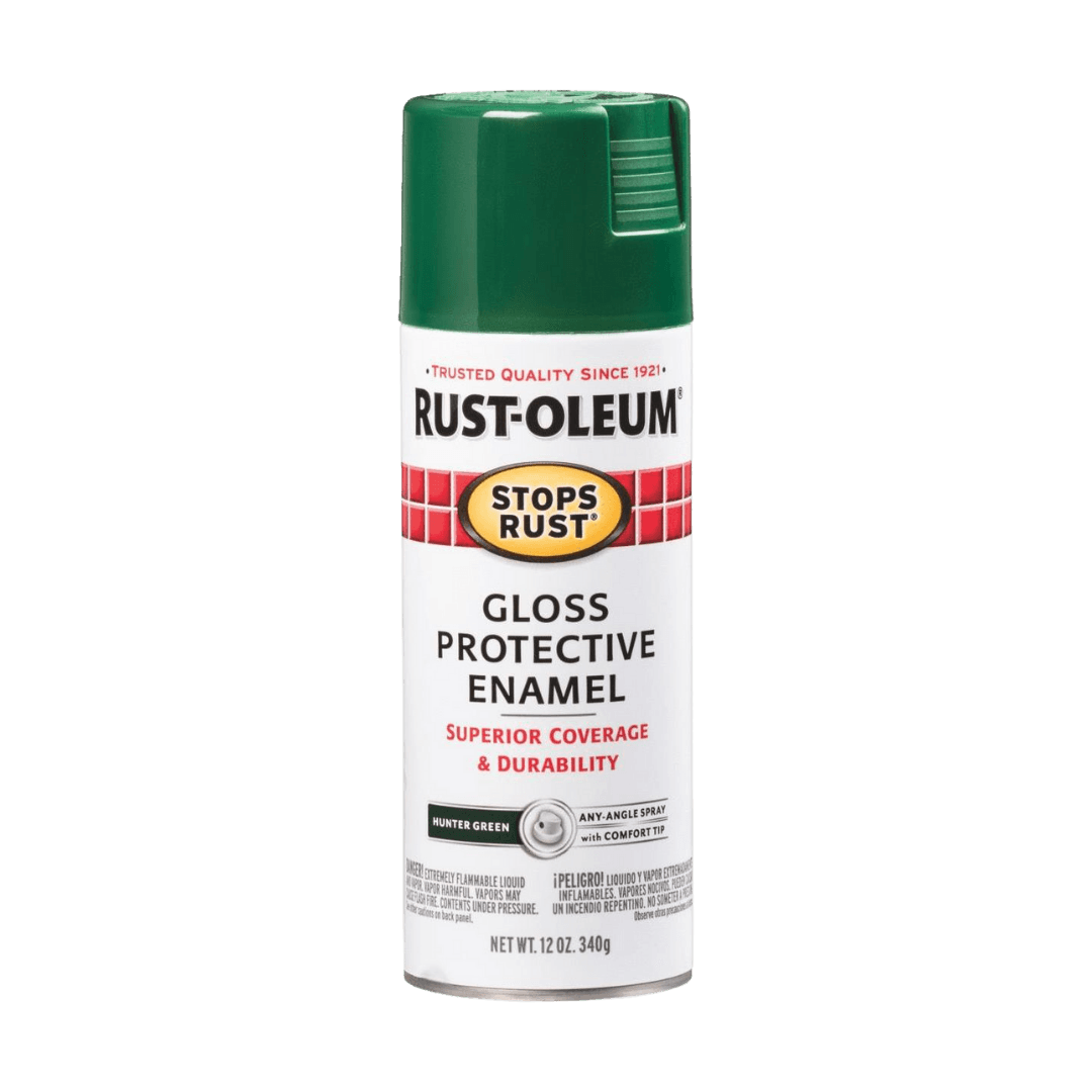 Rust-Oleum, Rust-Oleum Stops Rust Gloss Hunter Green Spray Paint 12 oz.