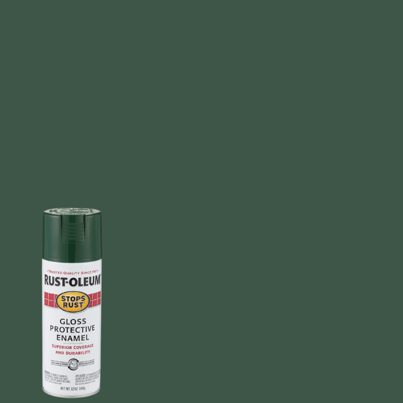 Rust-Oleum, Rust-Oleum Stops Rust Gloss Hunter Green Spray Paint 12 oz.