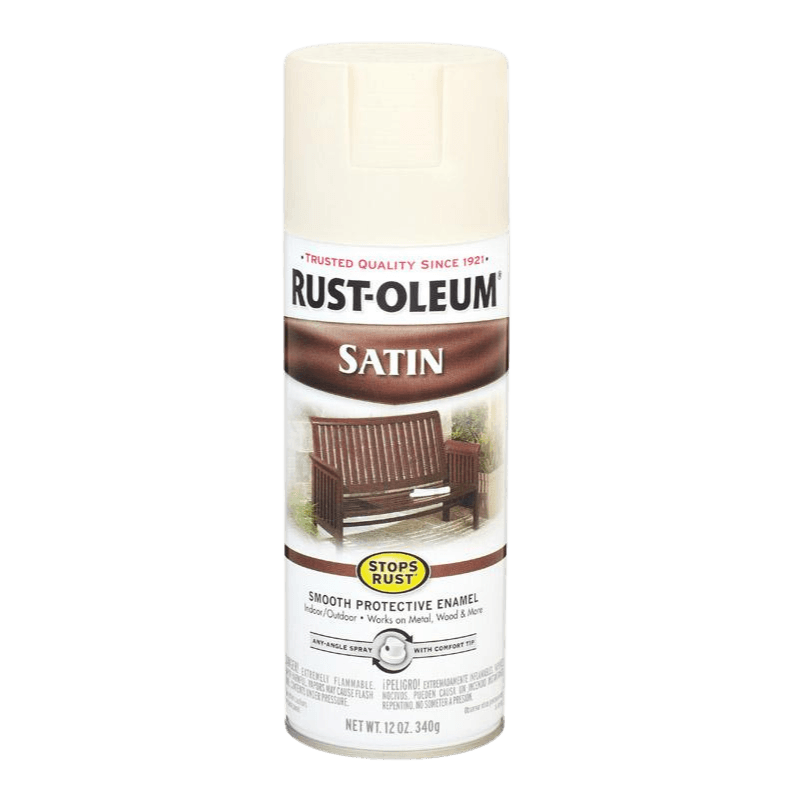 Rust-Oleum, Rust-Oleum Stops Rust Satin White Spray Paint 12 oz.