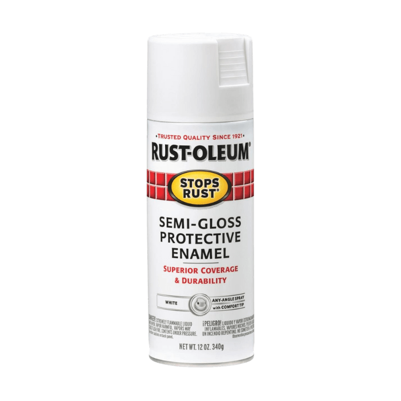 Rust-Oleum, Rust-Oleum Stops Rust Semi-Gloss White Spray Paint 12 oz