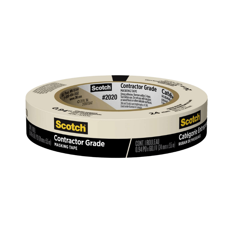 Scotch, Scotch Masking Tape Contractor Grade .94 x 60 yds.