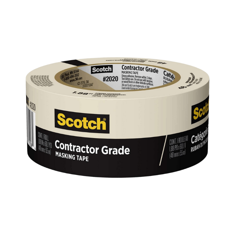 Scotch, Scotch Masking Tape Contractor Grade 1.88" x 60 yds.