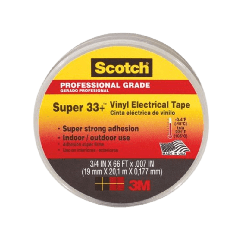 Scotch, Scotch Super 33+ Black Electrical Tape 3/4" x 66'