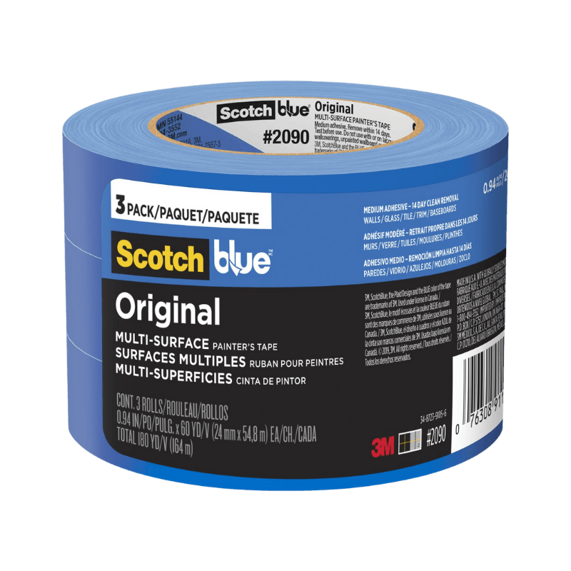 ScotchBlue, ScotchBlue Painter's Tape Medium Strength .094 in x 60 yd 3-Pack.