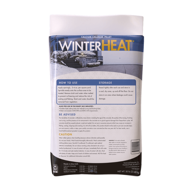 Scotwood Industries LLC, Scotwood Winter Heat™ Calcium Chloride Pellets 50 lb. Bag