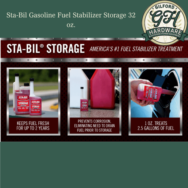 STA-BIL, Sta-Bil Gasoline Fuel Stabilizer Storage 32 oz.